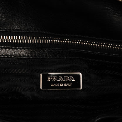 Prada Nappa Gaufre Shopping Satchel Black 7 of 10