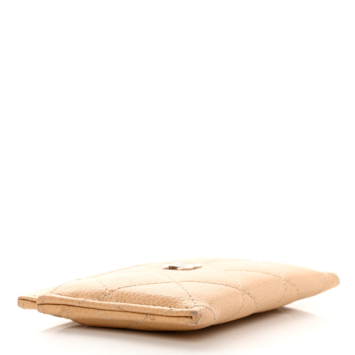 Chanel Caviar Quilted Card Holder Beige 4 of 13