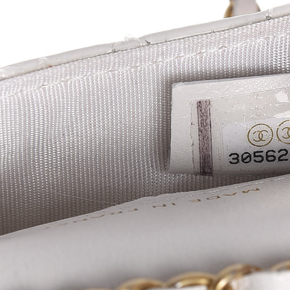 Chanel Shiny Aged Calfskin Quilted Waist Belt Bag White 7 of 8