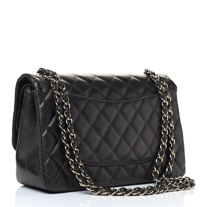 Chanel Lambskin Quilted Jumbo Double Flap Dark Grey 2 of 4