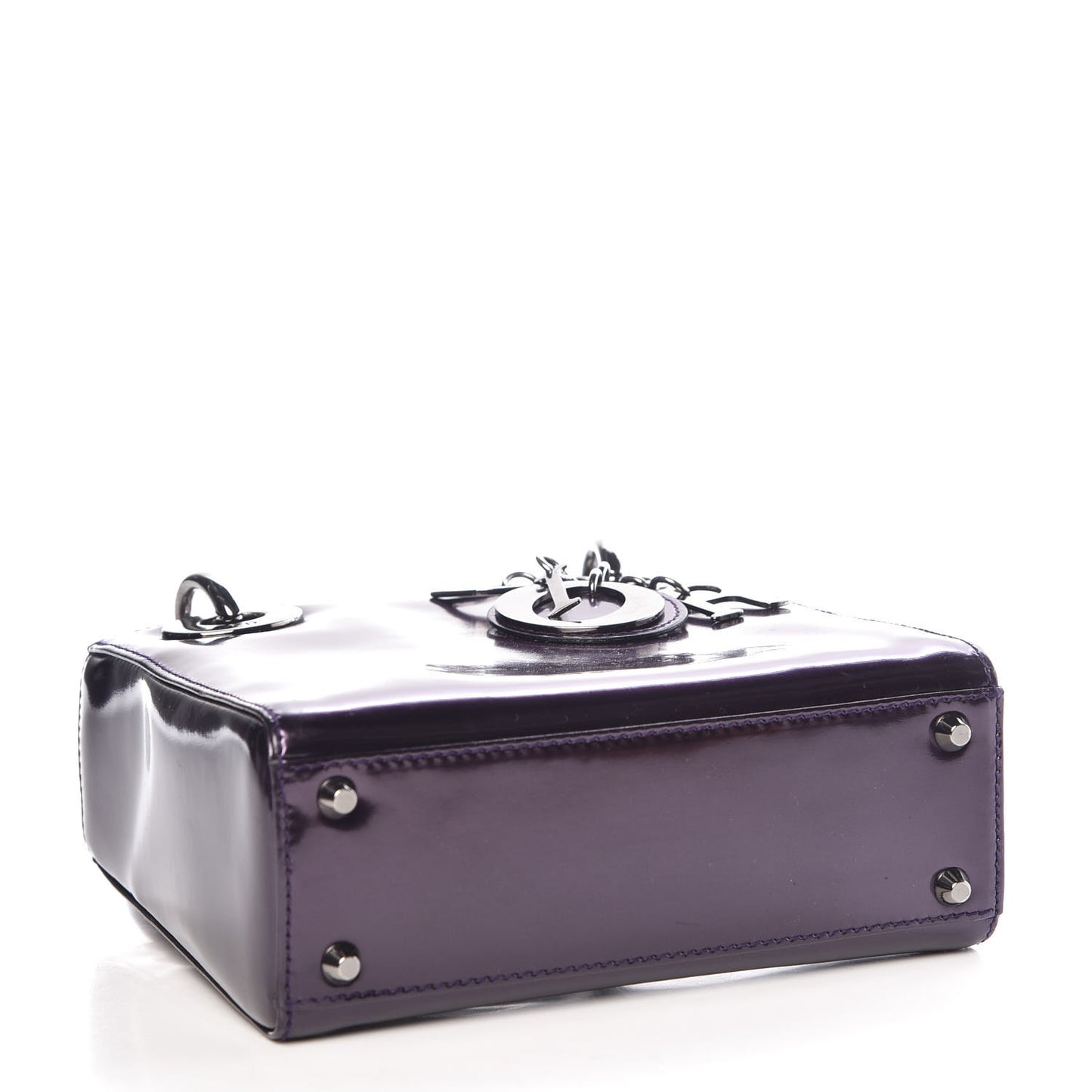 Patent Mini Lady Dior Purple