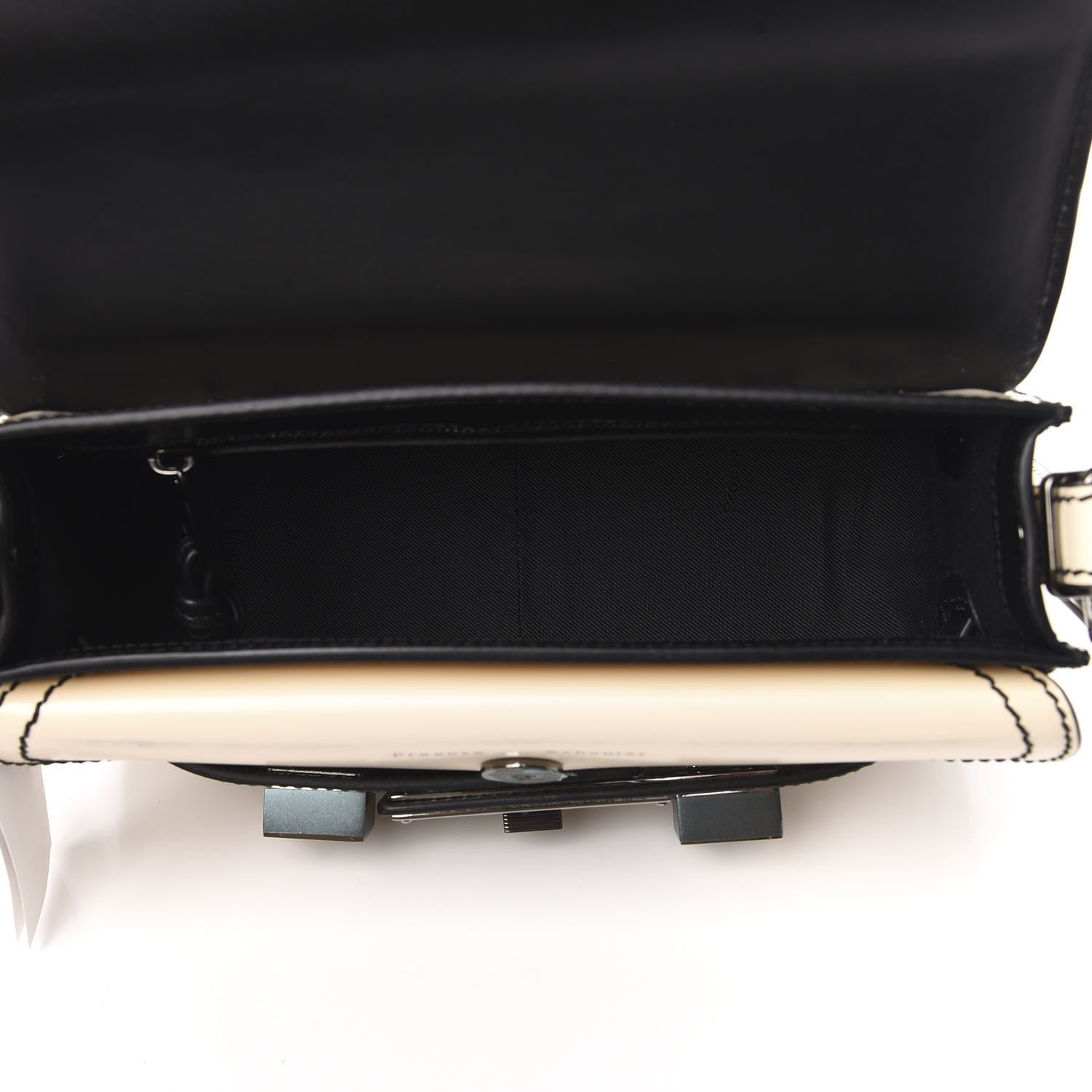 Proenza Schouler Spazzolato Mini PS11 Classic Shoulder Bag Ecru Black 5 of 8