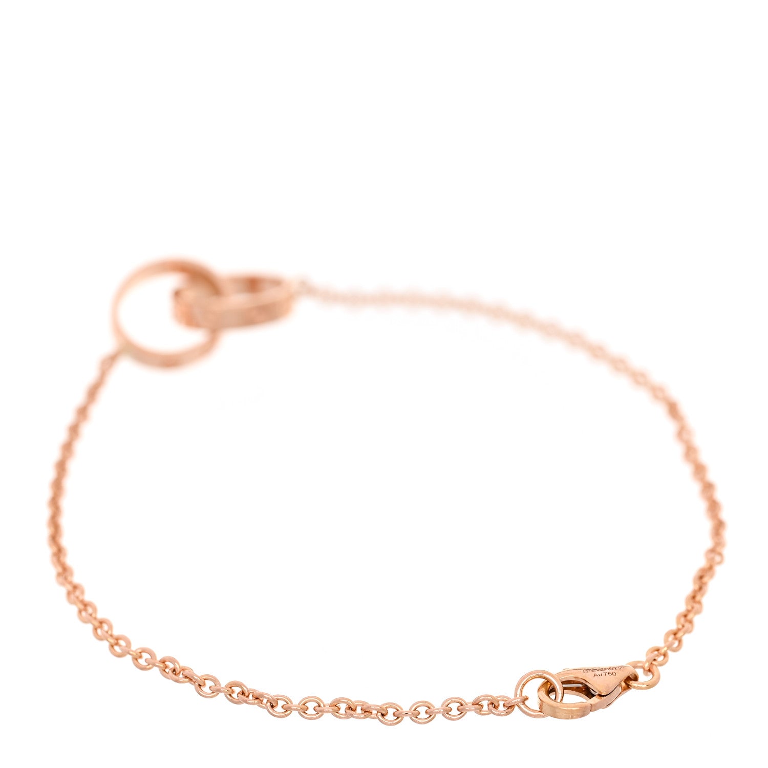 Cartier 18K Pink Gold Interlocking LOVE Bracelet 2 of 4