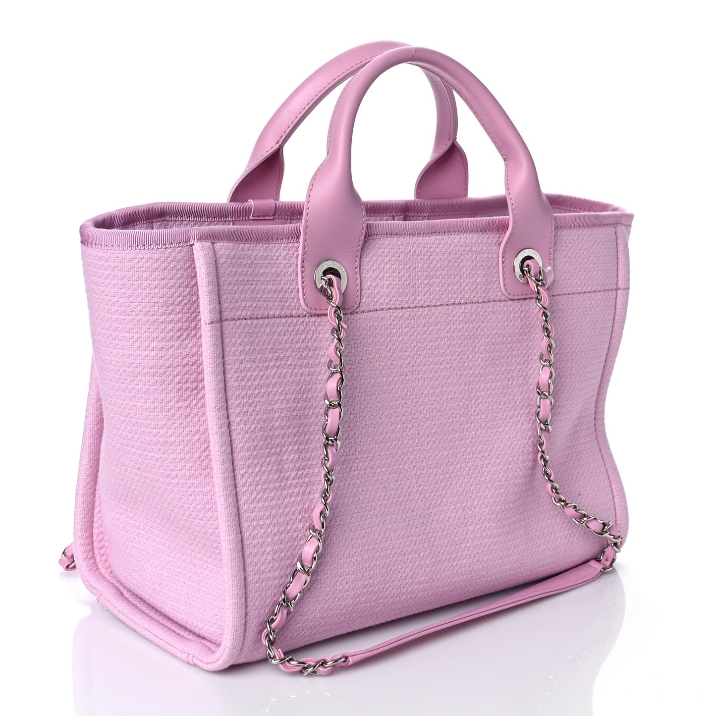 Mixed Fibers Small Deauville Tote Pink