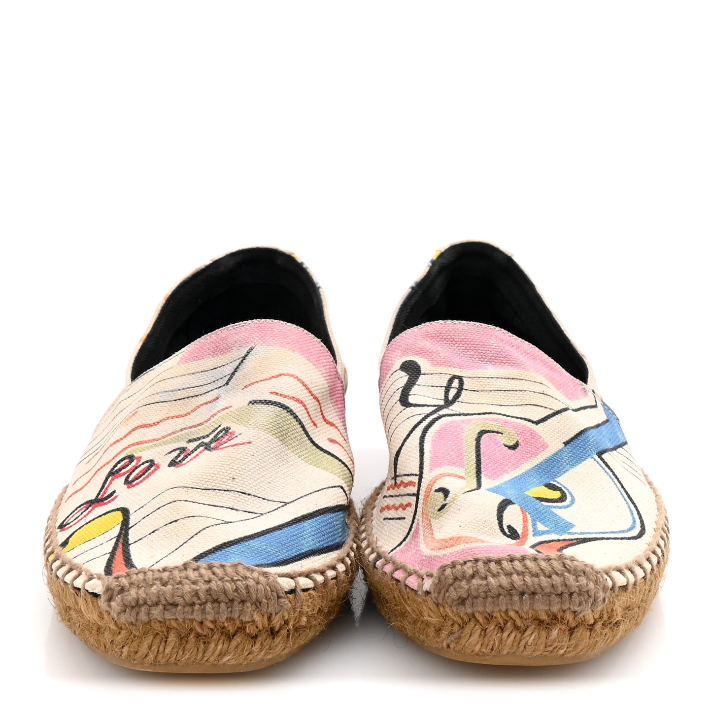 Canvas Perseo Logo Embroidered Espadrilles 40 Multicolor