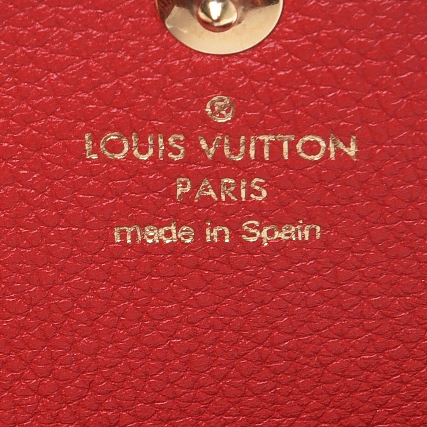 Louis Vuitton Calfskin Double V Wallet Rubis 6 of 7