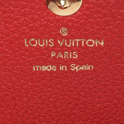 Louis Vuitton Calfskin Double V Wallet Rubis 6 of 7