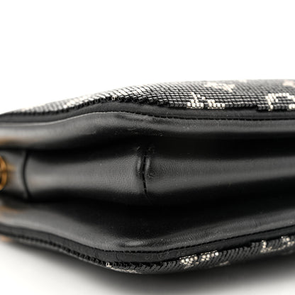 Louis Vuitton Satin Beaded Embroidered Monogram Coussin BB Black 10 of 11