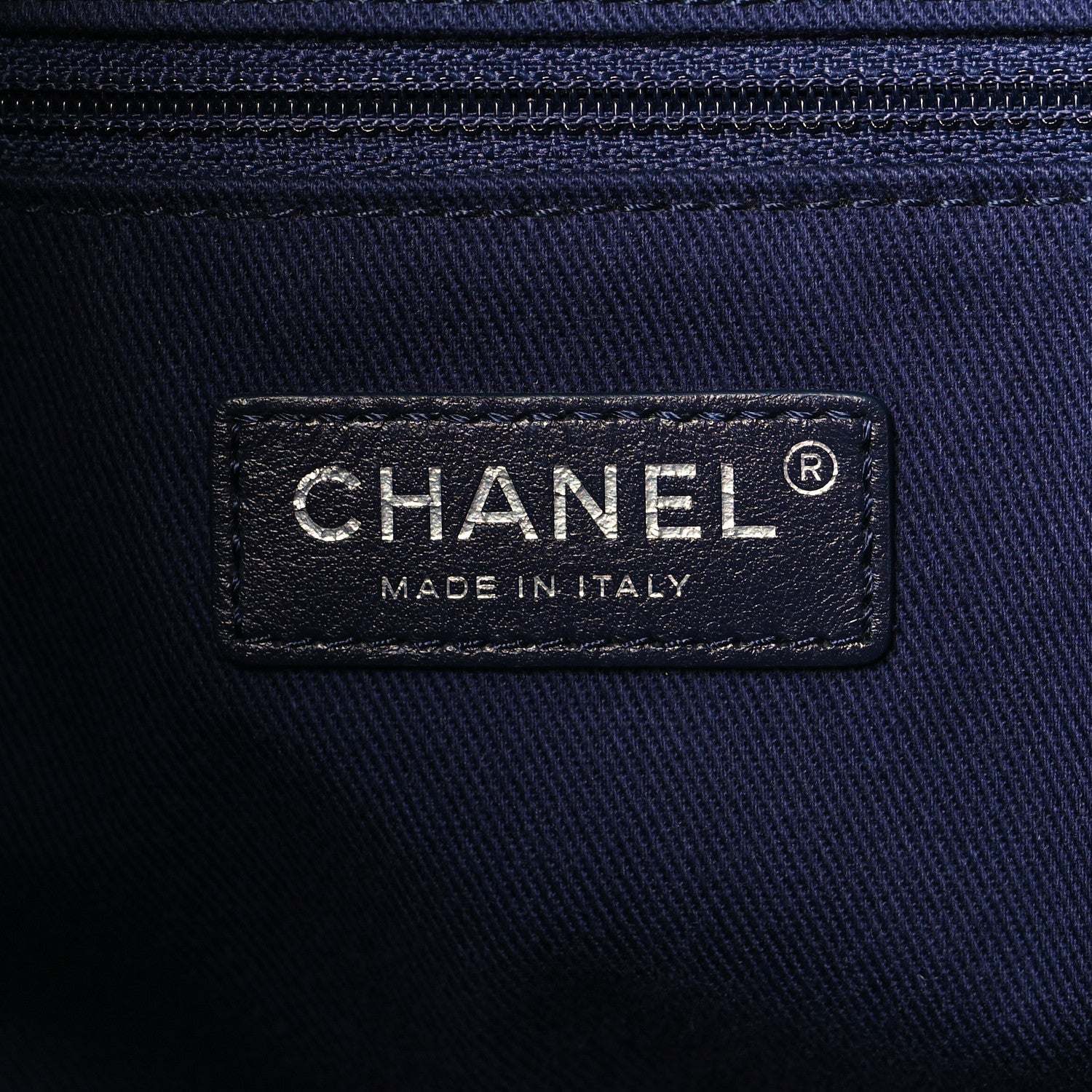 Chanel Denim Quilted Large Coco Handle Shopping Tote Blue 7 of 11