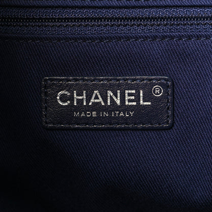 Chanel Denim Quilted Large Coco Handle Shopping Tote Blue 7 of 11