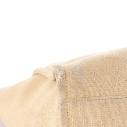 Chanel Canvas Large Deauville Tote Beige Black 9 of 14