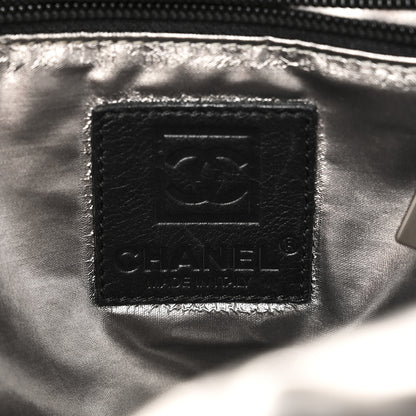 Chanel Lizard Printed Jersey CC Sport Crossbody Bag Black 6 of 10