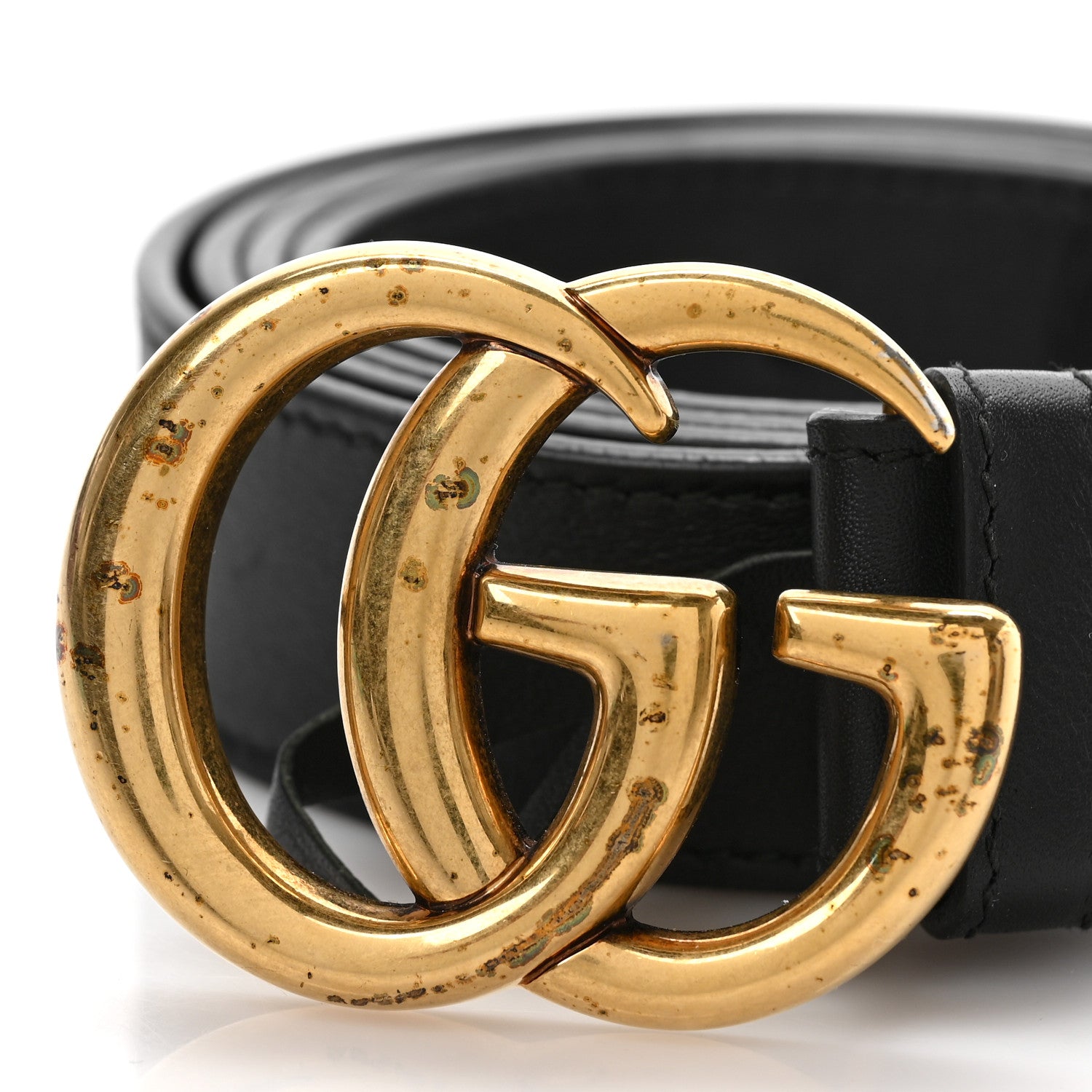 Gucci Moon Calfskin Double G 30mm Belt 105 42 Black 2 of 5