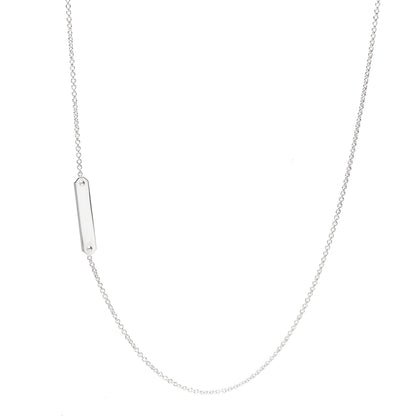 Tiffany Sterling Silver Tag Chain Necklace 1 of 6