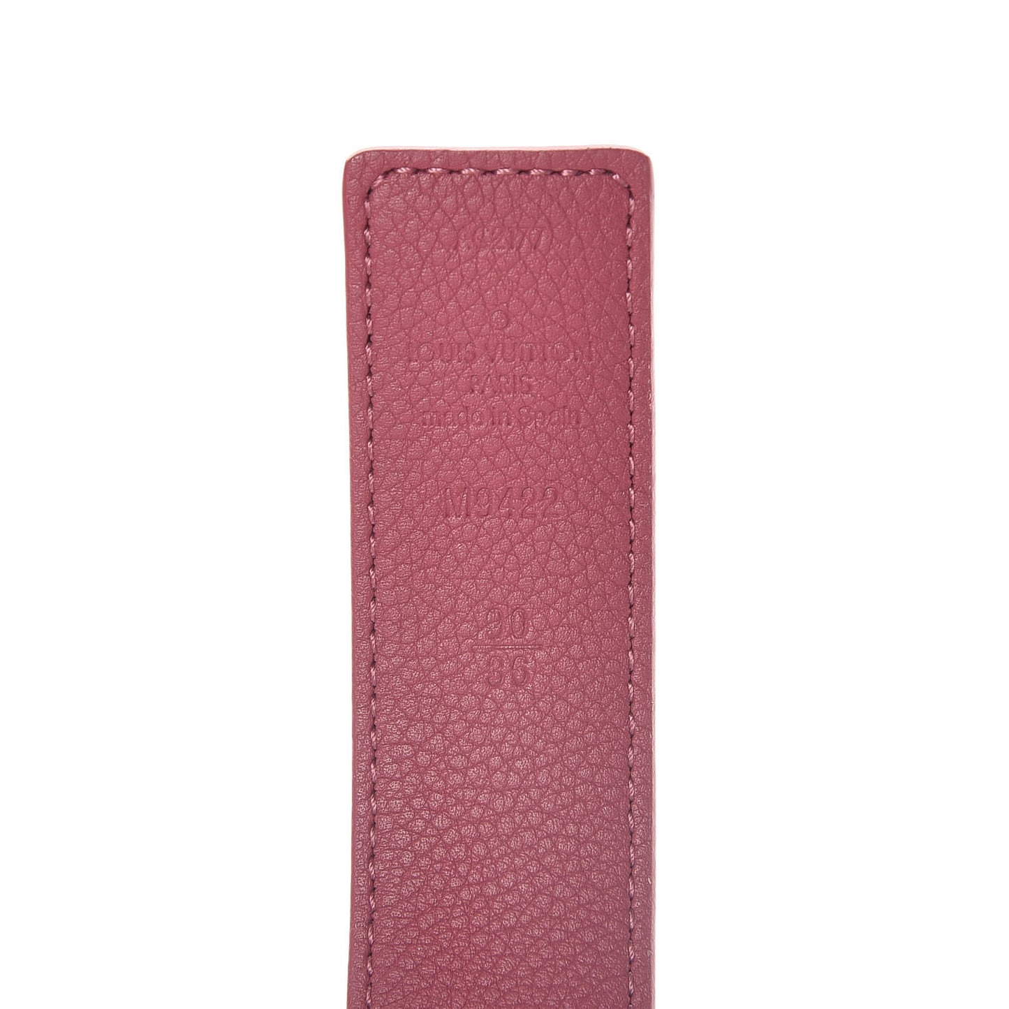 Monogram Calfskin 30mm LV Initiales Reversible Belt 90 36 Fuchsia