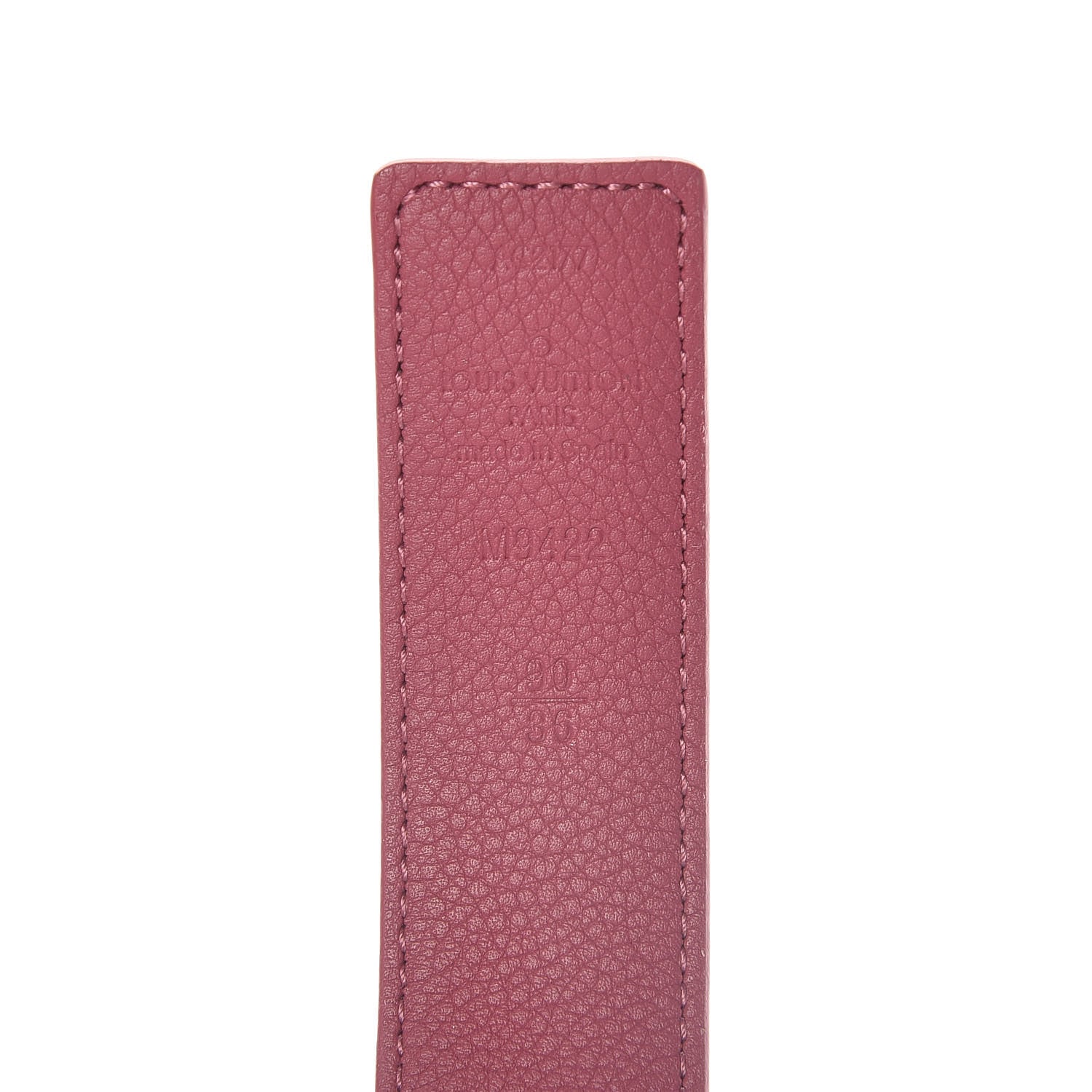 Louis Vuitton Monogram Calfskin 30mm LV Initiales Reversible Belt 90 36 Fuchsia 4 of 6