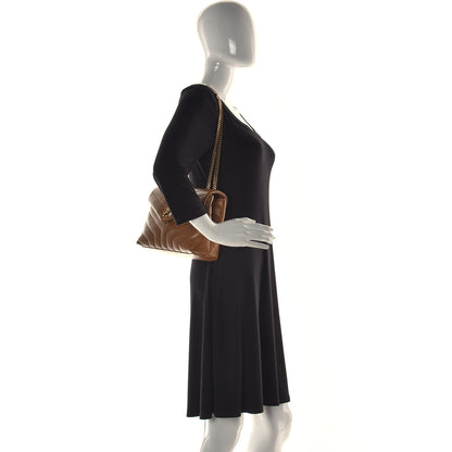 Saint Laurent Calfskin Y Quilted Monogram Small Loulou Chain Satchel Dark Natural 2 of 11