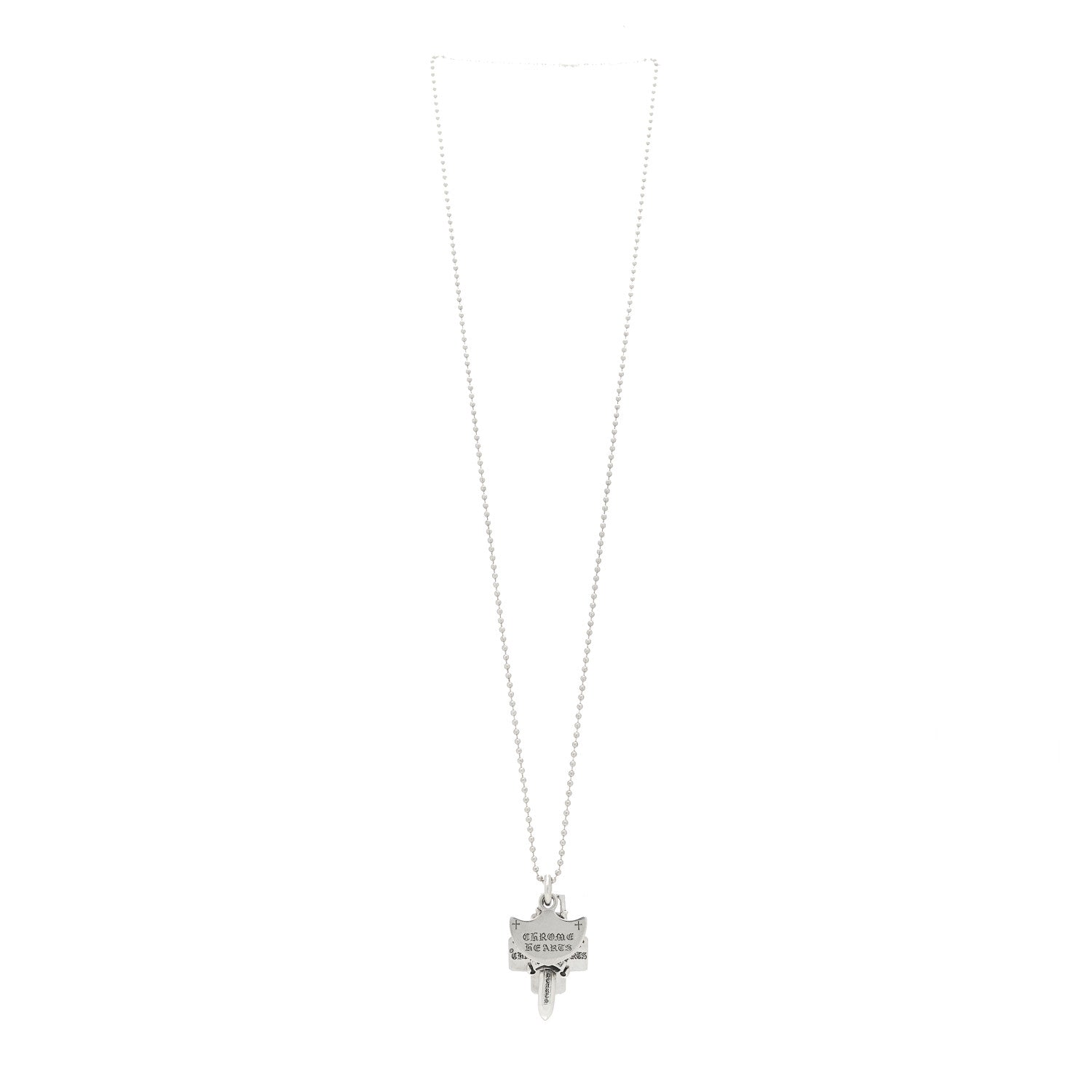 Chrome Hearts Sterling Silver Three Trinkets Necklace 3 of 9