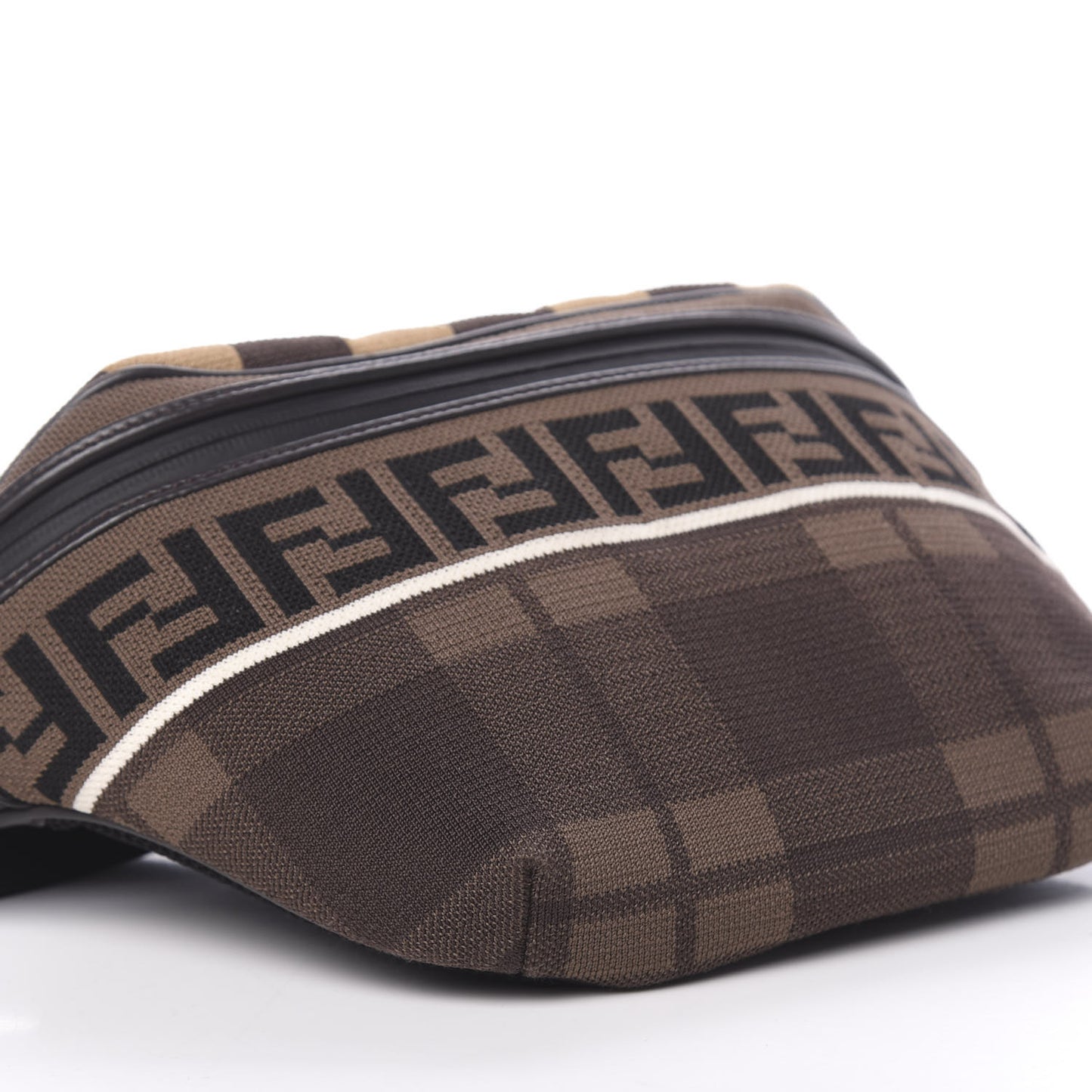 Vitello Century Maglia Pattern Mix Belt Bag Havana