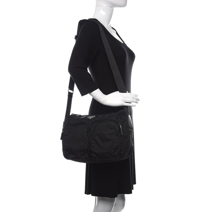 Prada Tessuto Nylon Messenger Bag Black 2 of 10