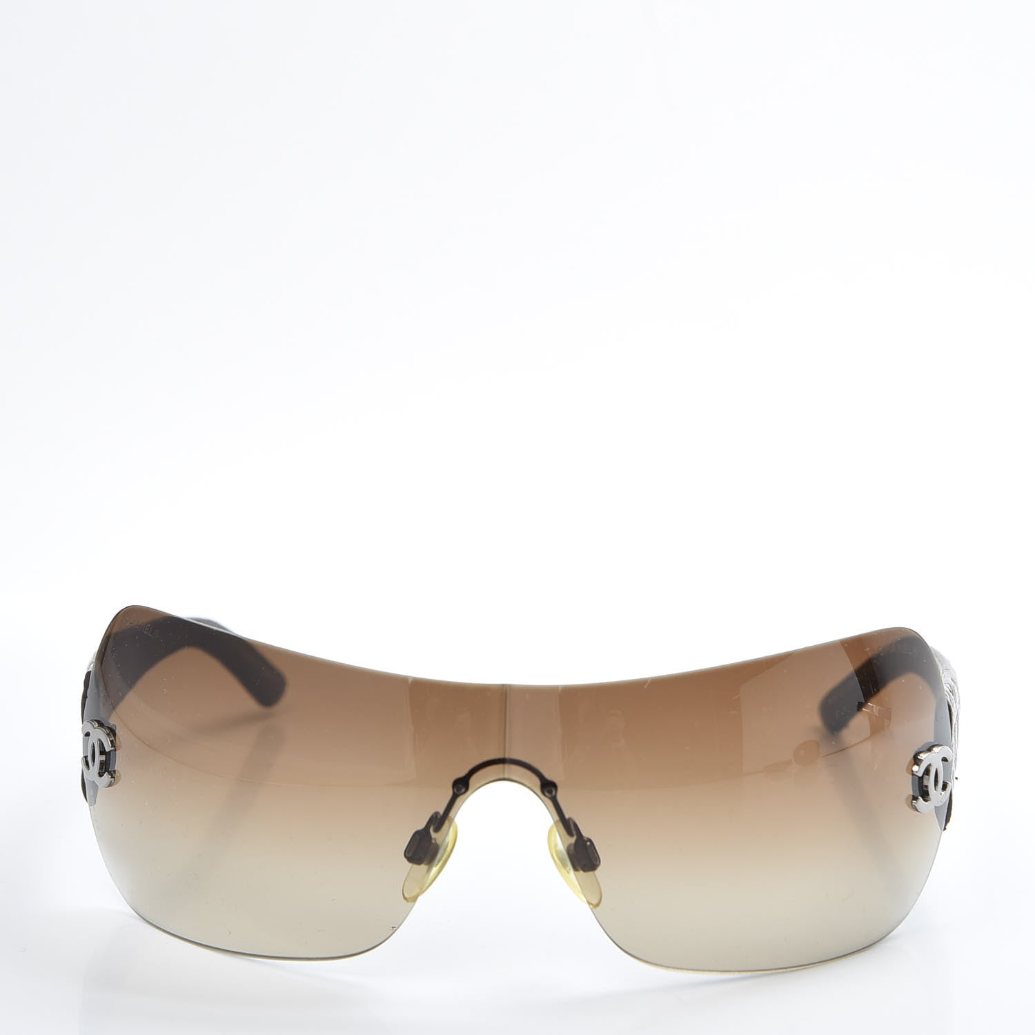 Chanel Metallic Quilted CC Sunglasses 4157-Q Brown 2 of 8