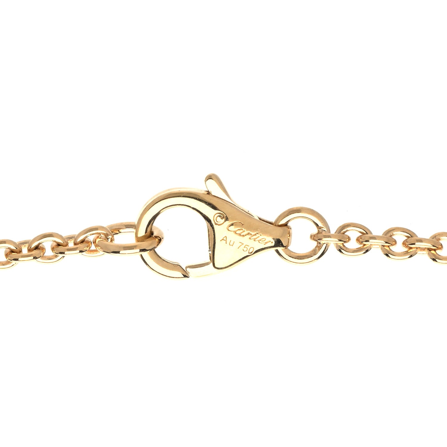Cartier 18K Yellow Gold Interlocking LOVE Necklace 4 of 6