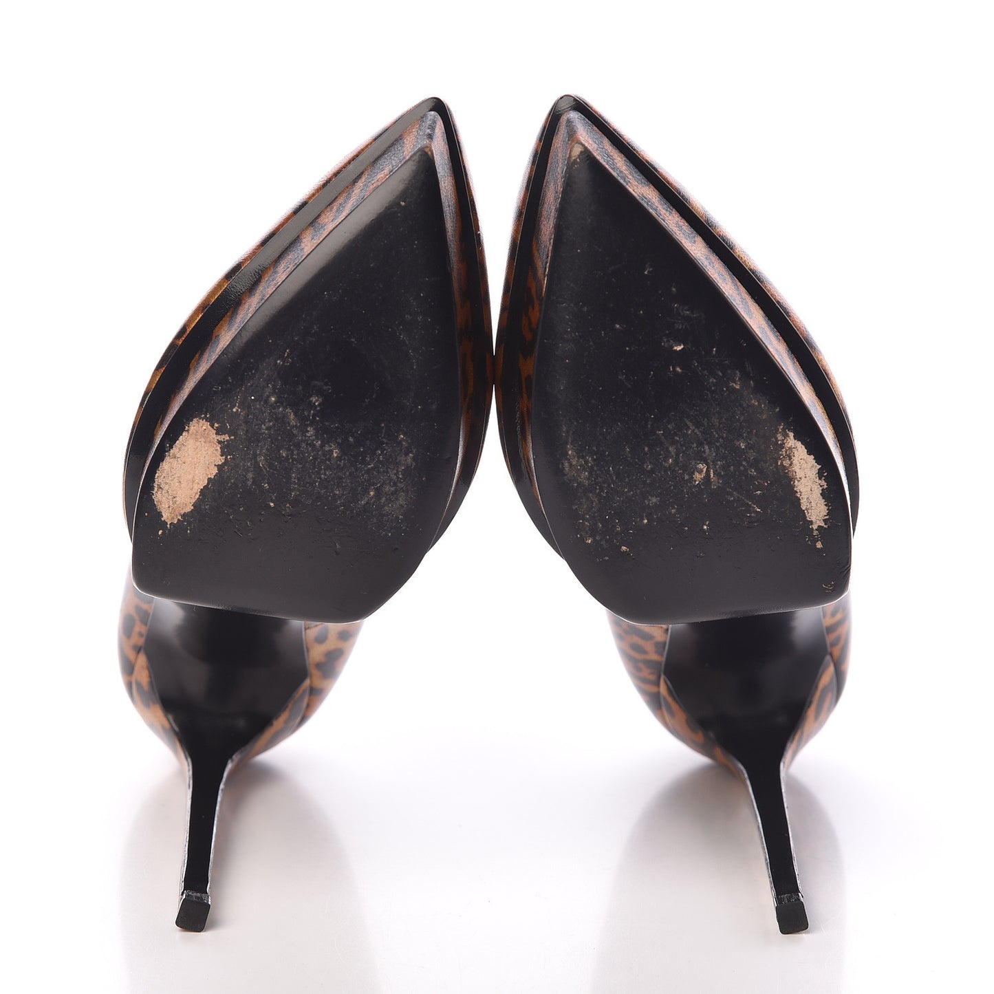 Leopard Lame Double Cat Janis 105 Pumps 40.5