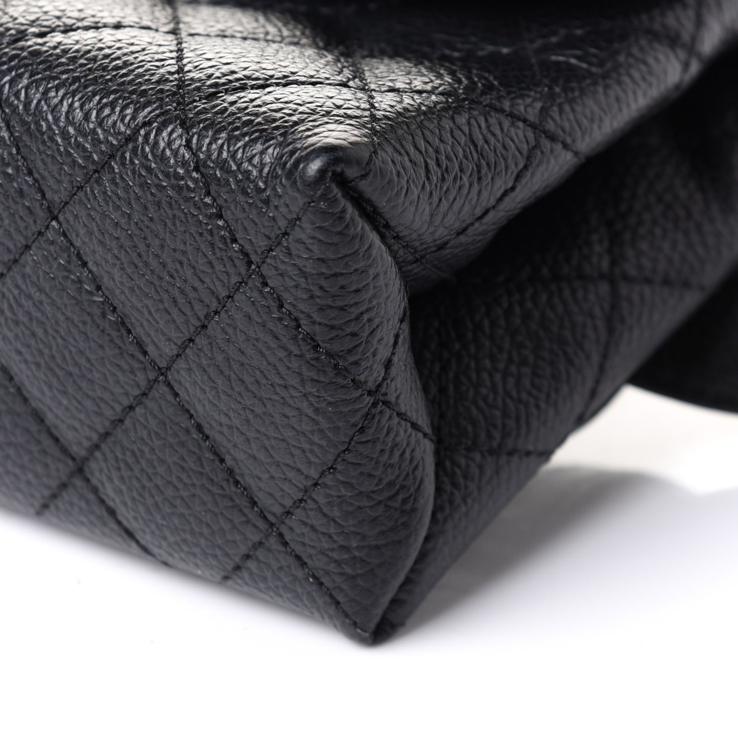 Grained Calfskin Quilted 2.55 Reissue Flap Belt Bag Clutch Black