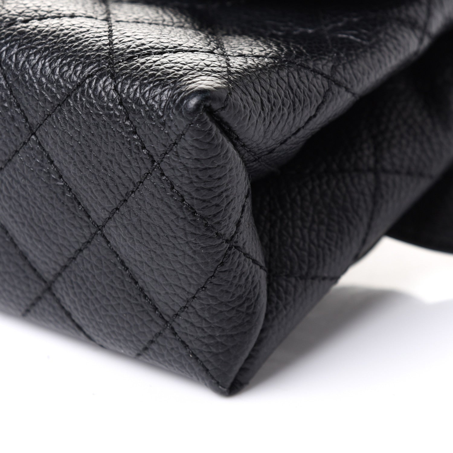 Chanel Grained Calfskin Quilted 2.55 Reissue Flap Belt Bag Clutch Black 10 of 11