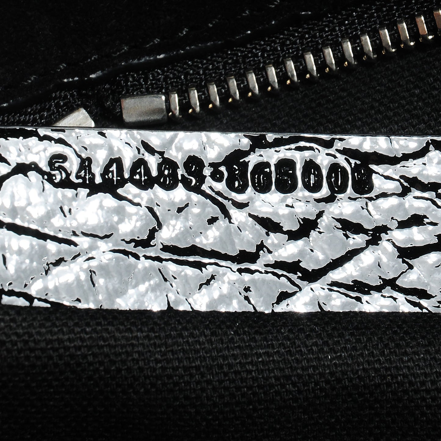 Patent Small Eyelet Padlock Skull Tote Black