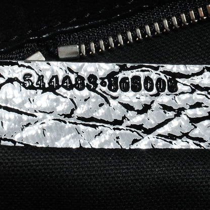 Alexander McQueen Patent Small Eyelet Padlock Skull Tote Black 8 of 9