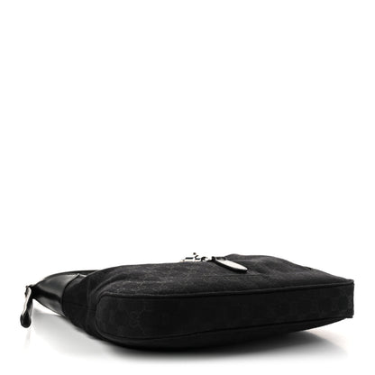 Gucci Monogram Goatskin Medium Jackie 1961 Hobo Black 4 of 10