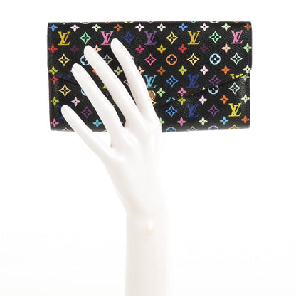 Louis Vuitton Monogram Multicolor Sarah Wallet NM Black Grenade 2 of 8
