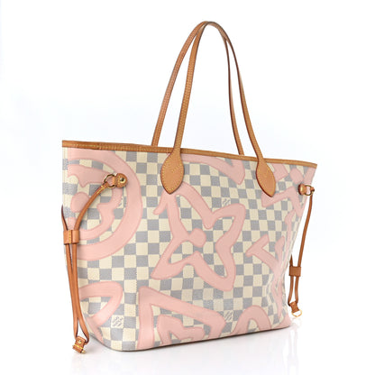 Louis Vuitton Damier Azur Tahitienne Neverfull MM 3 of 11