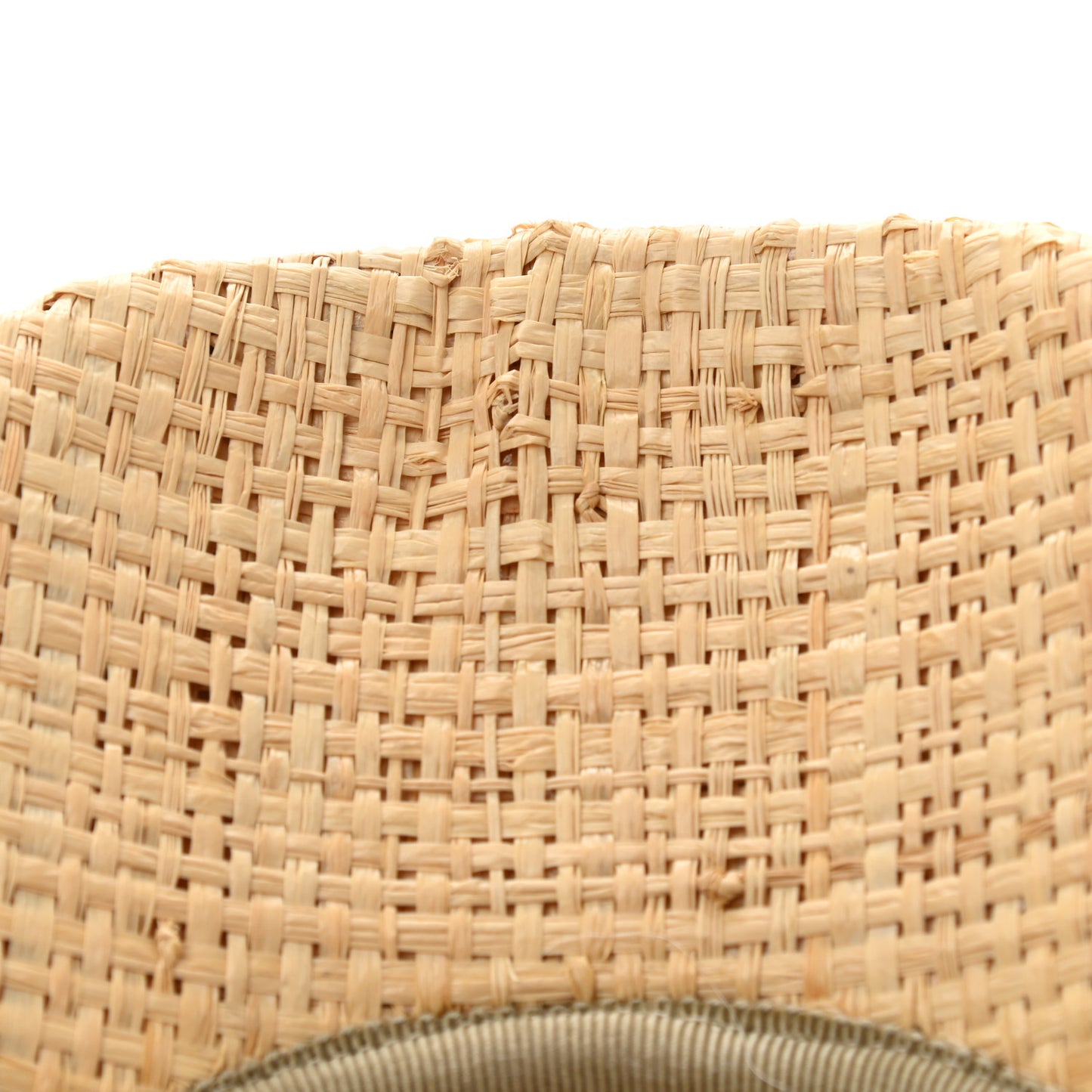 Raffia GG Monogram Elaphe Embroidered Aisha Baseball Hat L Ivory Black
