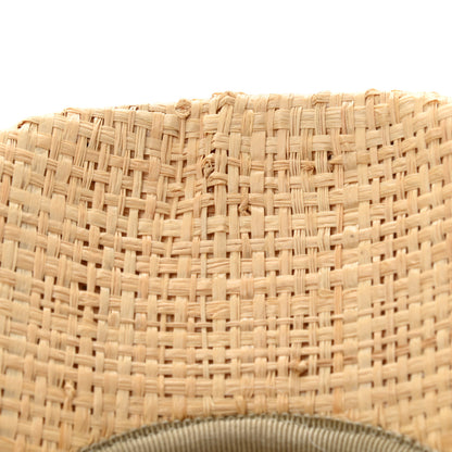 Gucci Raffia GG Monogram Elaphe Embroidered Aisha Baseball Hat L Ivory Black 10 of 10