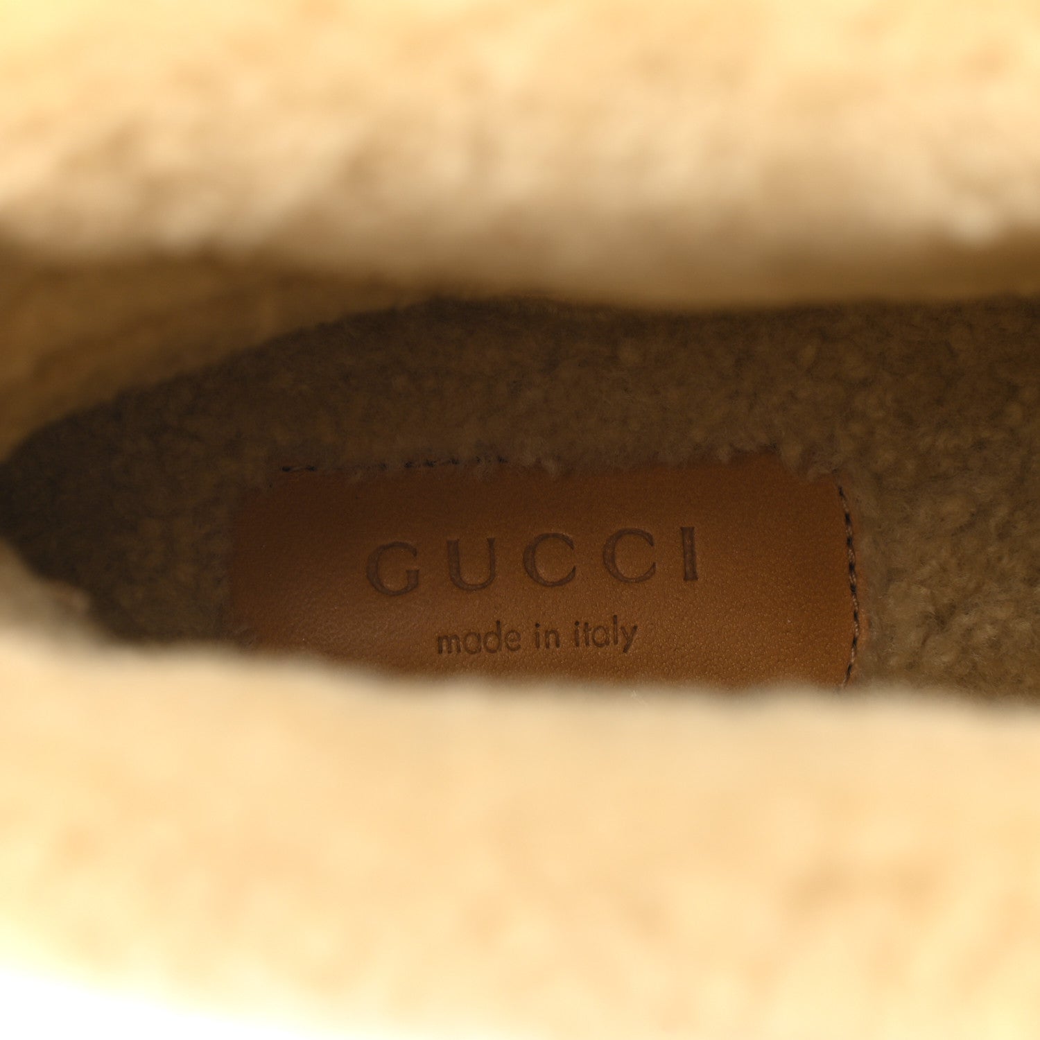 Gucci Calfskin Wool Womens Fria Horsebit Ankle Boots 39 New Caramel Butterscotch 7 of 7
