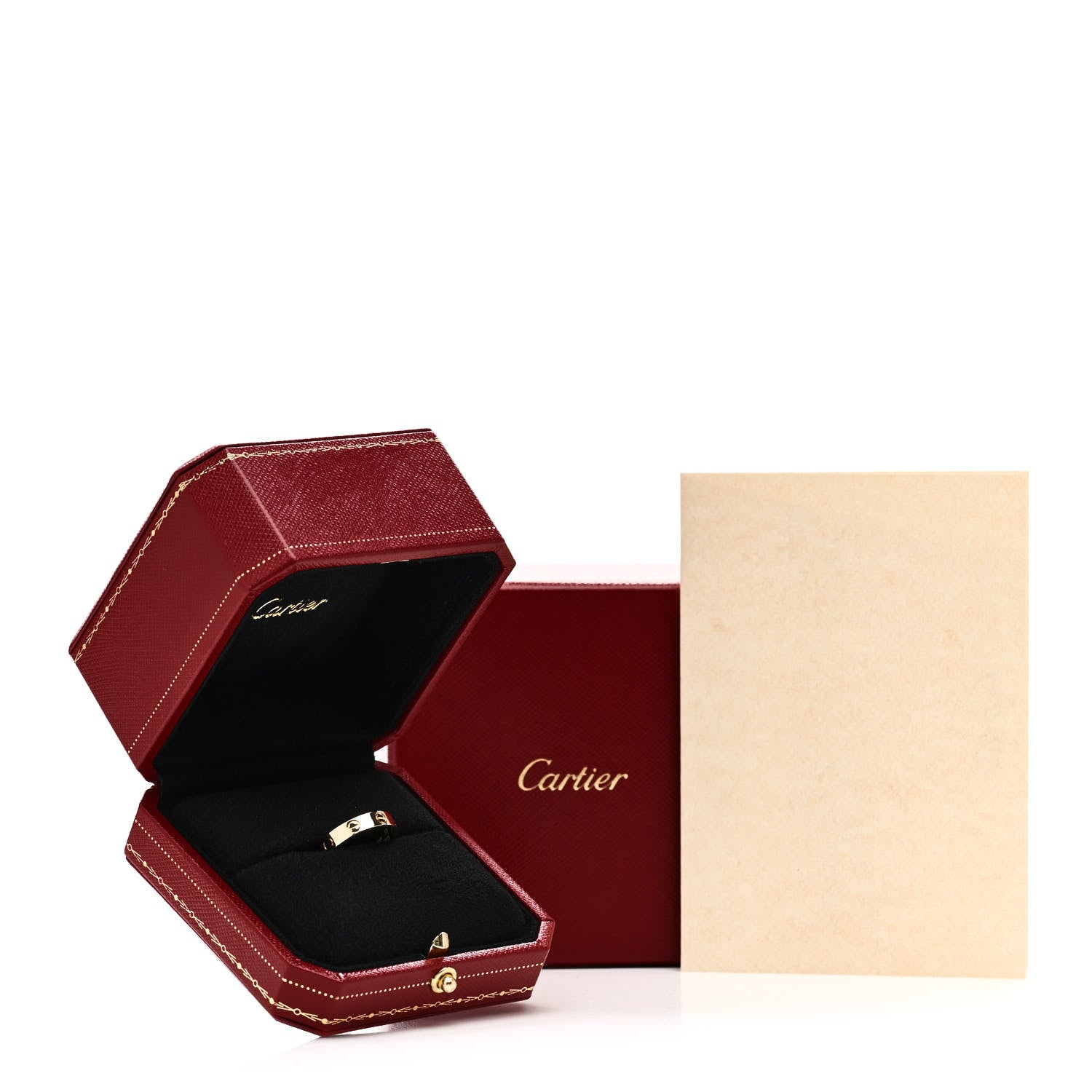 Cartier 18K Yellow Gold 3.5mm LOVE Wedding Band Ring 50 5.25 5 of 5