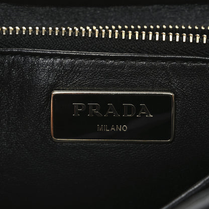 Prada Nappa Re-Nylon Triangle Quilted Patchwork System Flap Shoulder Bag Black 6 of 10