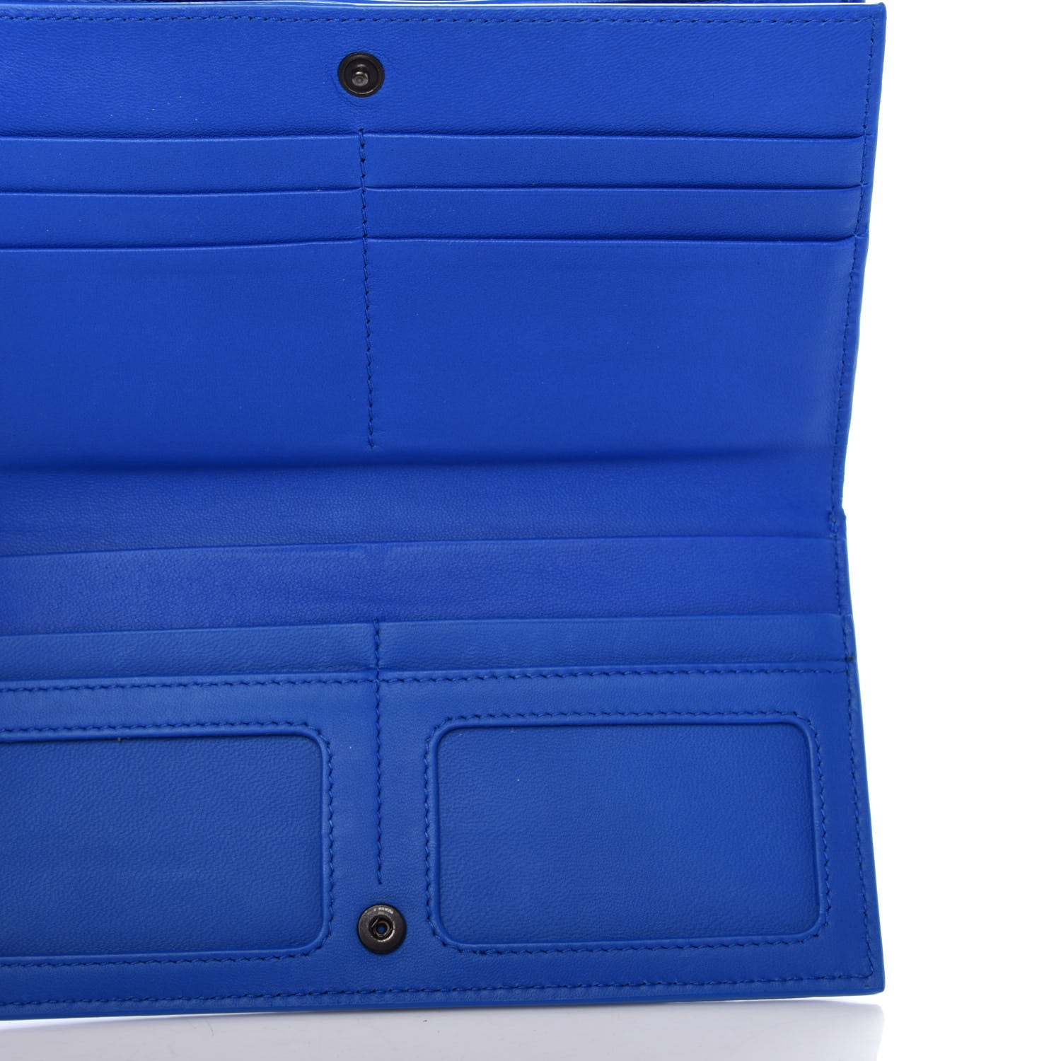 Bottega Veneta Nappa Ayers Intrecciato Clutch Wallet Blue 5 of 10