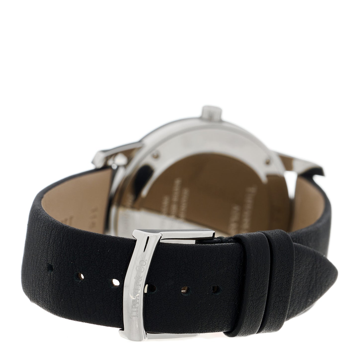 Stainless Steel Calfskin 37mm Atlas 2-Hand Quartz Watch