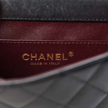 Chanel Lambskin Quilted Crossing Times Mini Flap Black 8 of 11