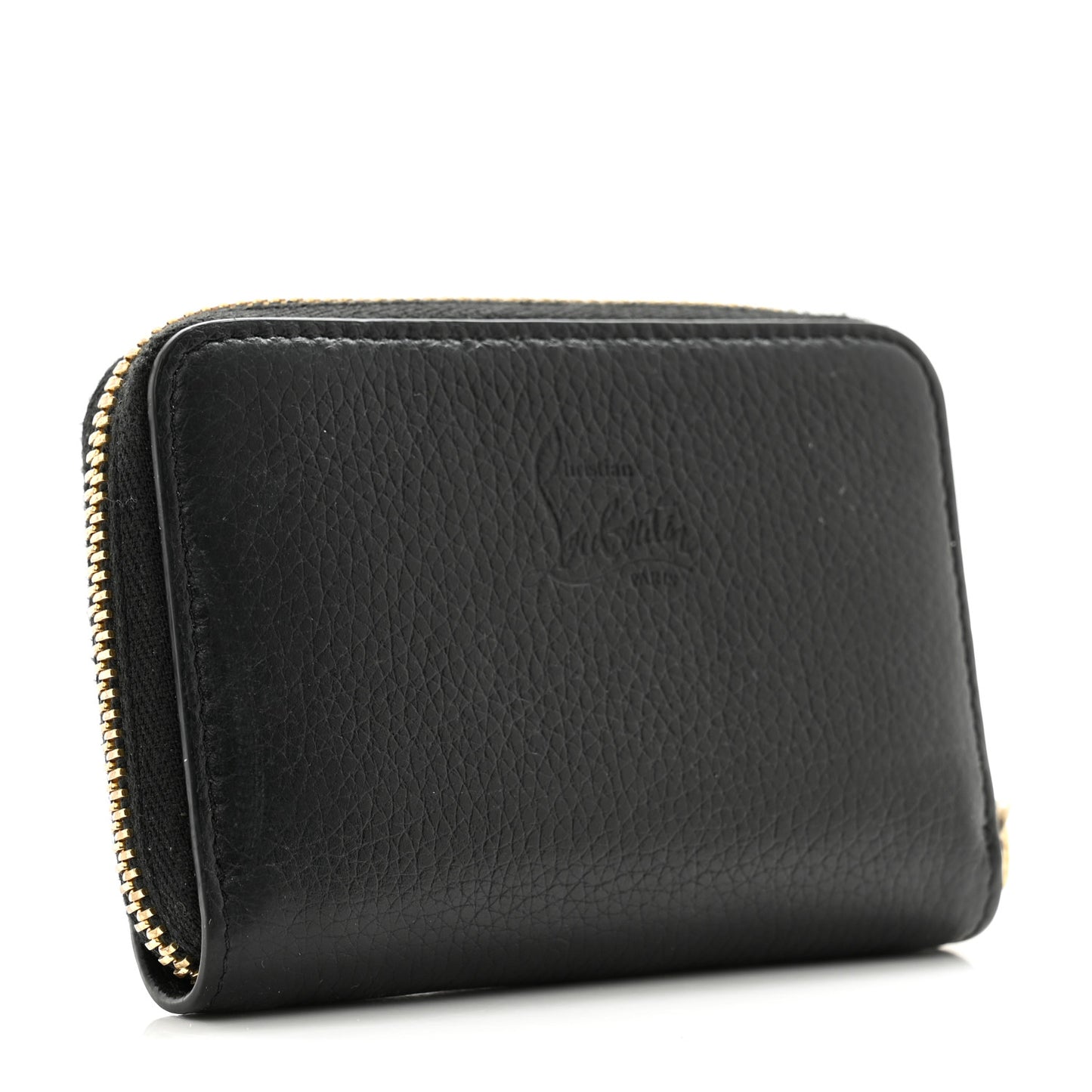 Calfskin Loubinthesky Panettone Coin Purse Black