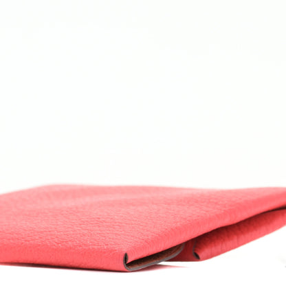 Hermes Chevre Mysore Bastia Verso Coin Purse Rose Texas Quebracho 8 of 9