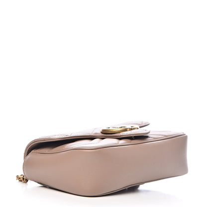 Gucci Calfskin Matelasse Super Mini GG Marmont Shoulder Bag Porcelain Rose 4 of 10