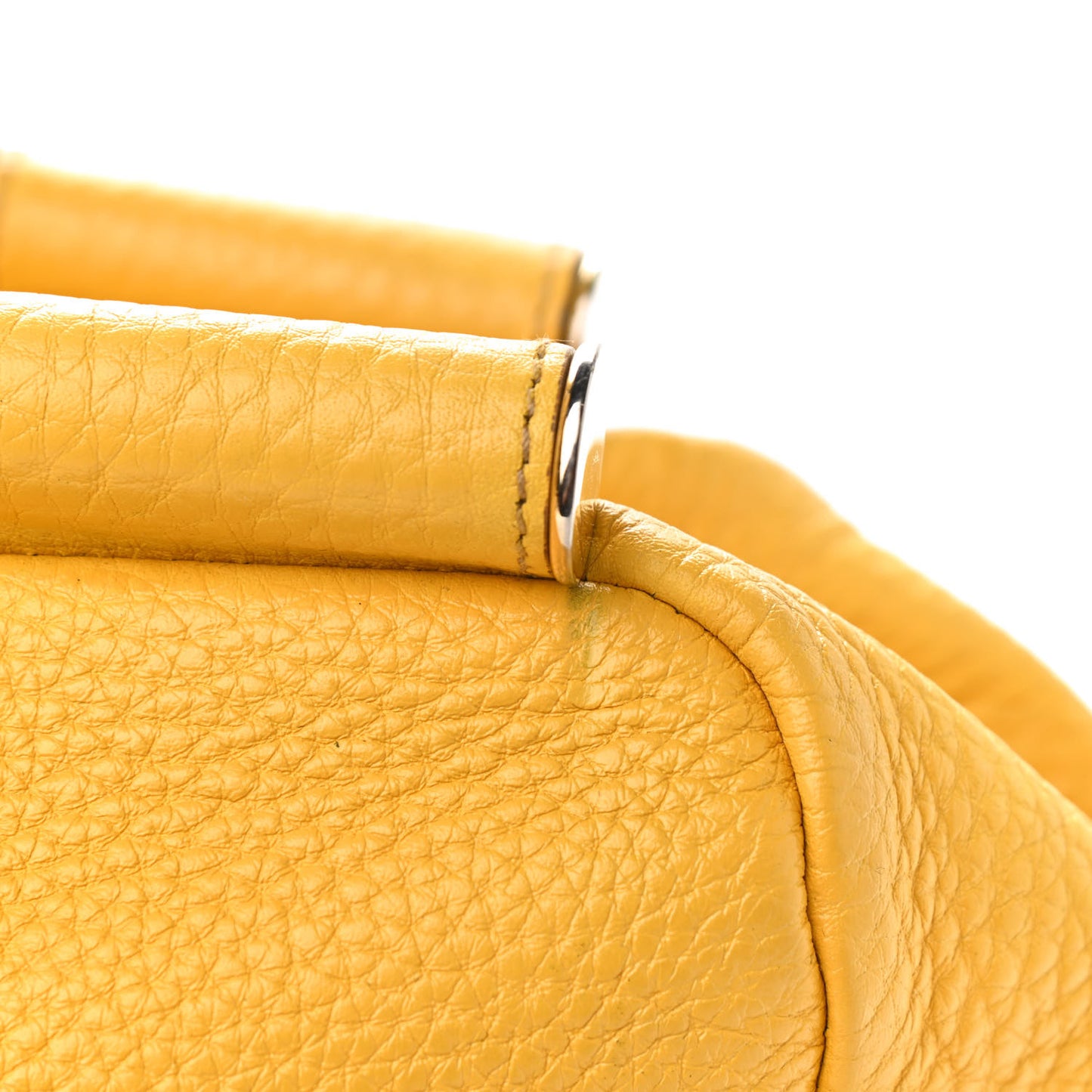Calfskin Large Miss Sicily Satchel Yellow