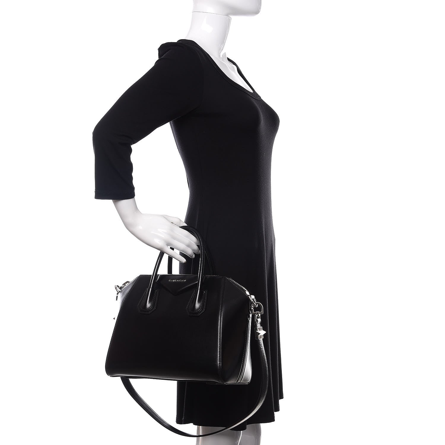 Givenchy Shiny Lord Calfskin Small Antigona Black 3 of 12