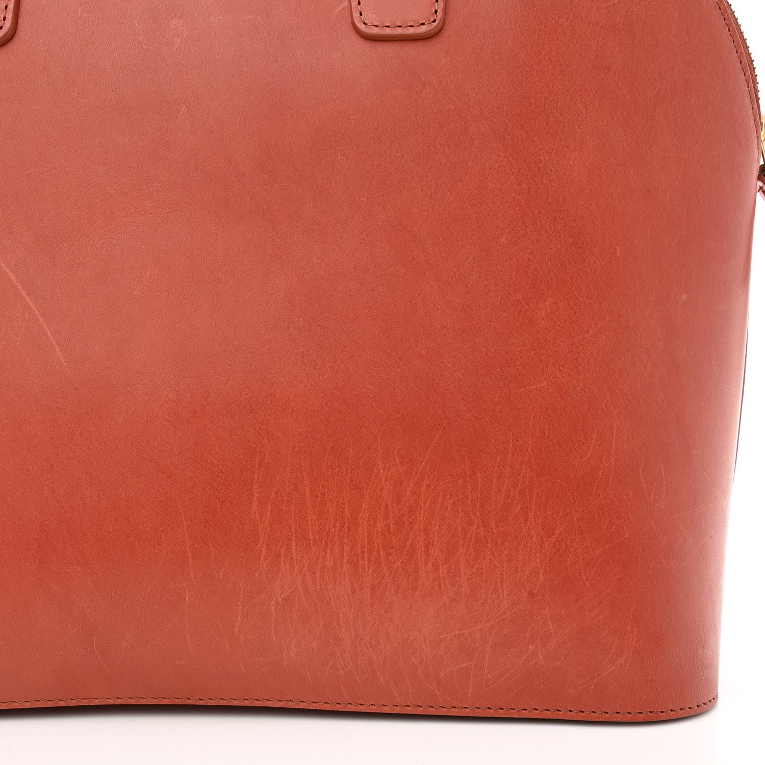 Mansur Gavriel Calfskin Top Handle Rounded Bag Brandy 12 of 12
