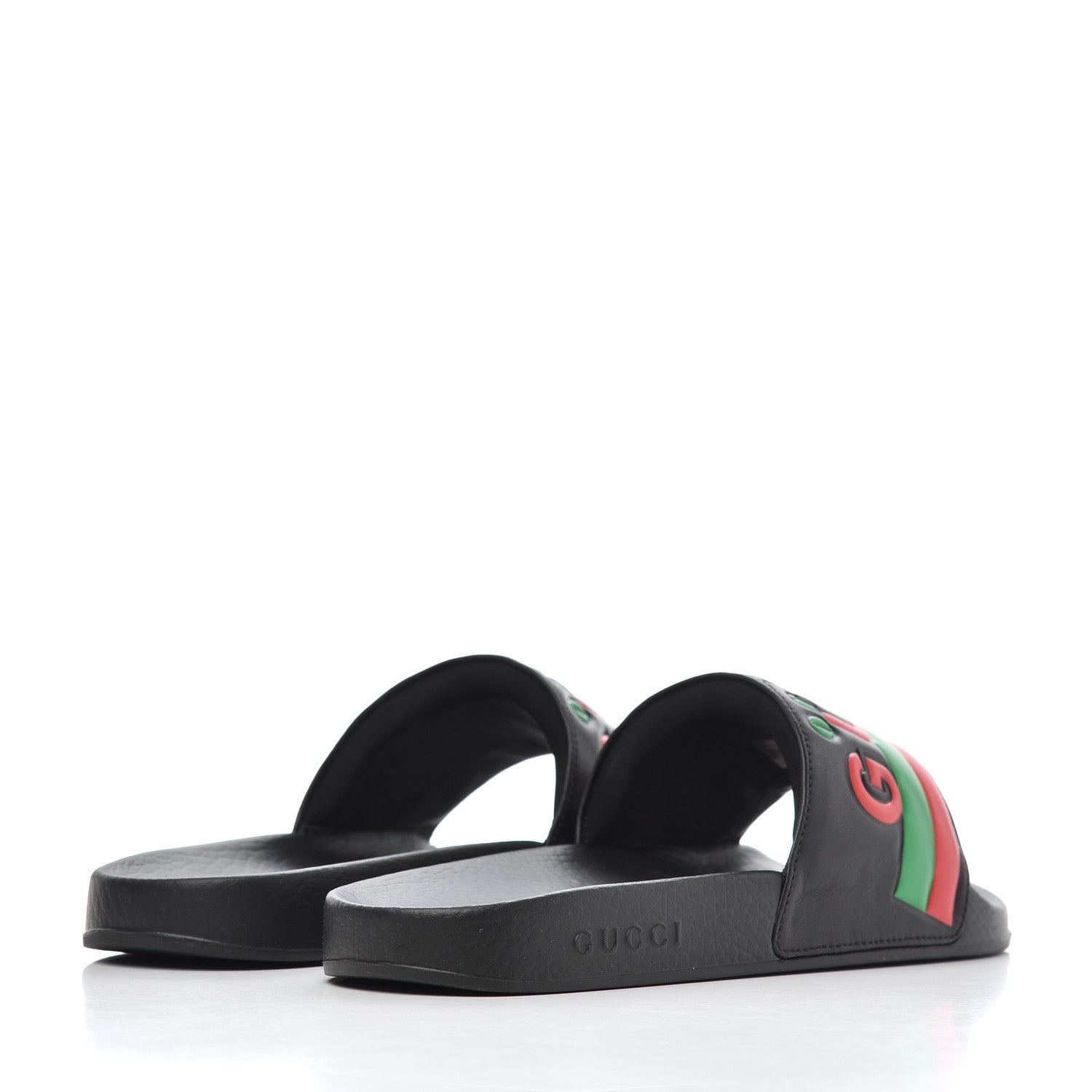 Gucci Nappa Original Gucci Mens Slide Sandals 8 Black 4 of 8