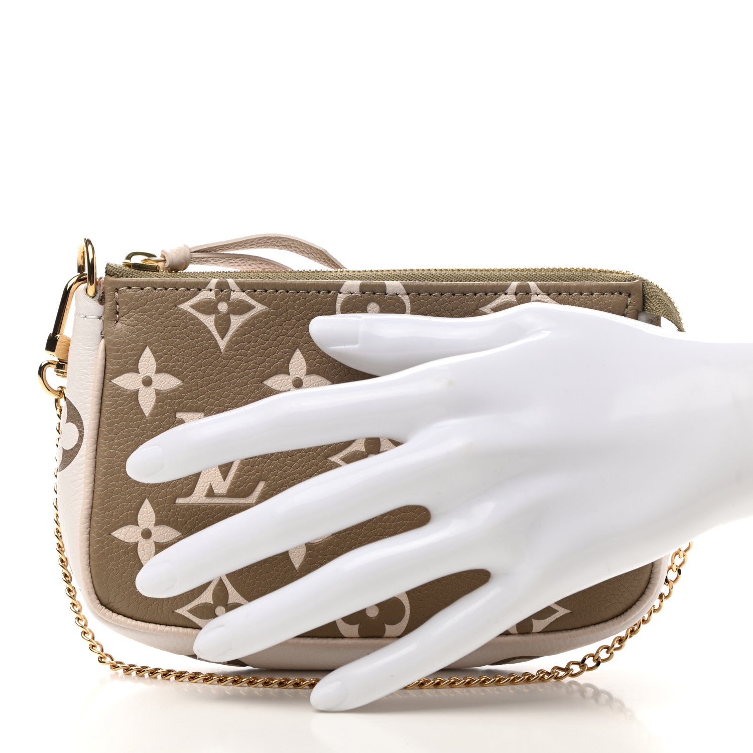 Louis Vuitton Empreinte Spring in the City Mini Pochette Accessories Kaki Beige Cream 2 of 7